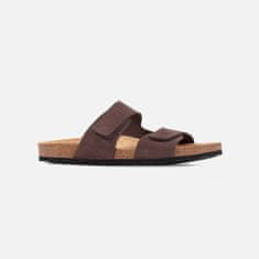 Geox Tmavě hnědé pánské sandály Sandal ghita 40