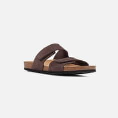 Geox Tmavě hnědé pánské sandály Sandal ghita 40