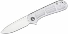 Civilight C907A-7 Elementum Polished Clear Lexan Handle