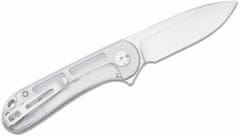 Civilight C907A-7 Elementum Polished Clear Lexan Handle