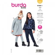 Burda Střih Burda 9268 - Dívčí kabátek ve dvojím provedení