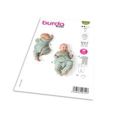 Burda Střih Burda 9258 - Overal se zapínáním na patentky na nohavicích