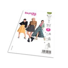 Burda Střih Burda 6027 - Sukně s gumou v pase, dlouhá sukně