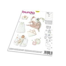 Burda Střih Burda 9635 - Spací pytel, deka, kojící polštář, bryndáčky, maňásek