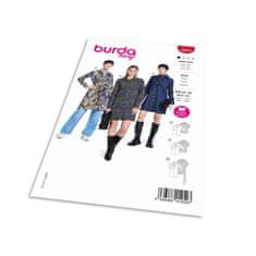 Burda Střih Burda 5854 - Košilové šaty, džínové šaty