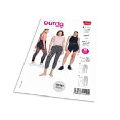 Burda Střih Burda 5850 - Legíny, biker shorts