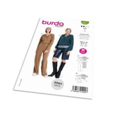 Burda Střih Burda 5871 - Zavinovací overal, mikina s kapucí