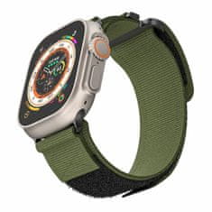 TopQ Nylonový řemínek pro Apple Watch 38-40-41 design 4 khaki