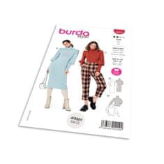 Burda Střih Burda 5972 - Svetrové šaty s rolákem, rolák