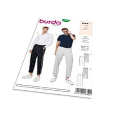 Burda Střih Burda 6350 - Pánské kalhoty s lampasem, pánské letní kalhoty