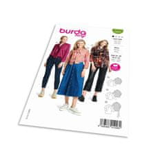 Burda Střih Burda 5873 - Halenka s vázačkou