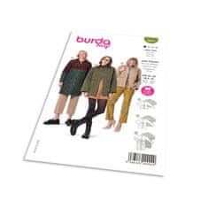 Burda Střih Burda 5941 - Bunda, dlouhá bunda, manšestrová bunda