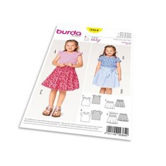 Burda Střih Burda 9364 - Dětské jednoduché tílko, tričko, sukně