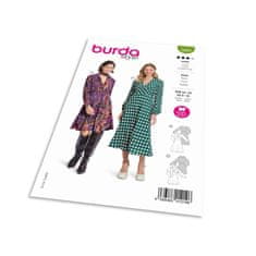 Burda Střih Burda 5885 - Šaty s rozšířenou sukní