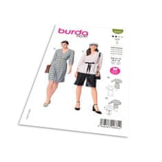 Burda Střih Burda 6030 - Šaty s gumou v pase, halenka