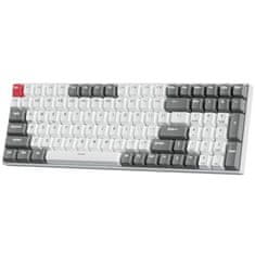 Royal Kludge ROYAL KLUDGE RK100 White-Grey, Red Switch, US