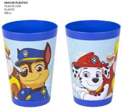 CurePink Kosmetický set Paw Patrol|Tlapková patrola: Big Buddies malý ručník, hřeben, kelímek (23 x 15 x 8 cm)