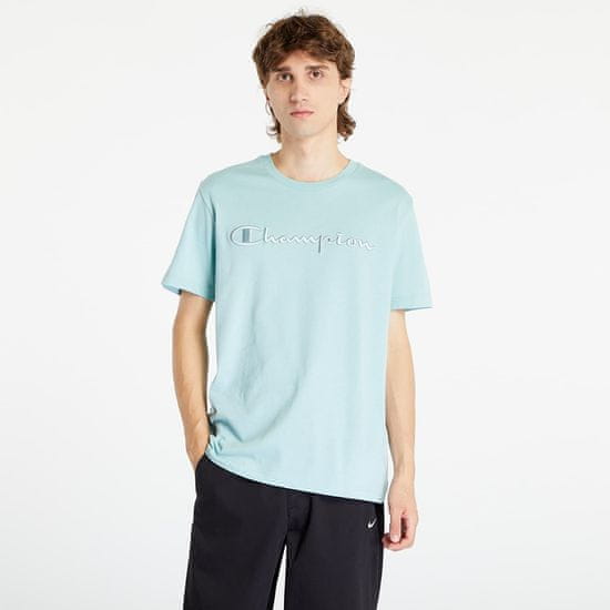 Champion Tričko Crewneck T-Shirt Light Blue S