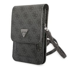 Guess 4G Saffiano Triangle Logo Wallet univerzalní pouzdro Šedá