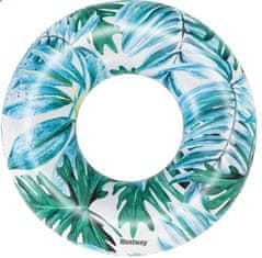 KIK KX6099 BESTWAY 36237 Nafukovací kolo Palm leaf modré