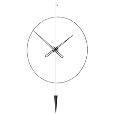 Mclock Designové nástěnné hodiny PP817 Pendulum Plus silver inox-black 80cm