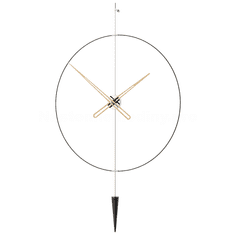 Mclock Designové nástěnné hodiny PP818 Pendulum Plus silver-oak 80cm