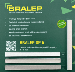 Bralep SP 6 jemná spárovací hmota pro šířku spáry 1 - 6 mm bílá 2 kg