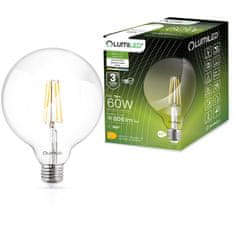 LUMILED LED žárovka E27 G125 7W = 60W 806lm 4000K Neutrální bílá 360° Filament Globe