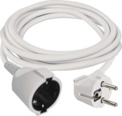 Emos Prodlužovací kabel 1,4 m / 1 zásuvka / bílý / PVC / 1 mm2