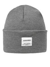 Jack&Jones Pánská čepice JACLONG 12150627 Grey Melange