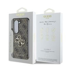 Guess Originální kryt GUESS Leather 4G Metal Logo GUHCZFD64GMGBR pro Samsung Galaxy Z Fold 6 , barva hnědá