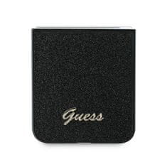 Guess Originální kryt GUESS 4G Glitter Script GUHCZF6HGGSHK pro Samsung Galaxy Z Flip 6 , barva černá