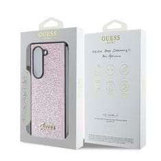 Guess Originální kryt GUESS 4G Glitter Script GUHCZFD6HGGSHP pro Samsung Galaxy Z Fold 6 , barva růžová