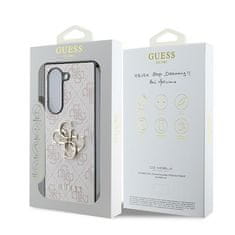 Guess Originální kryt GUESS Leather 4G Metal Logo GUHCZFD64GMGPI pro Samsung Galaxy Z Fold 6 , barva růžová