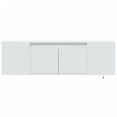 Vidaxl Nástěnná TV skříňka s LED osvětlením bílá 135 x 31 x 39,5 cm