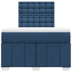 Vidaxl Box spring postel s matrací černá 120x190 cm textil