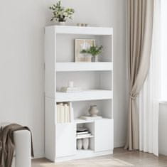 Petromila Skříň highboard bílá 92 x 33 x 180 cm kompozitní dřevo