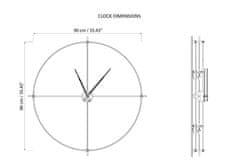 Mclock Designové nástěnné hodiny TM921 Timeless 90cm