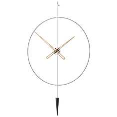 Mclock Designové nástěnné hodiny PP820 Pendulum Plus silver-walnut 80cm