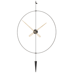 Mclock Designové nástěnné hodiny PP804 Pendulum Plus black-oak 80cm