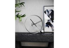 Mclock Designové stolní hodiny Endless antik silver/black 32cm