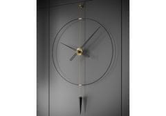 Mclock Designové nástěnné hodiny PP801 Pendulum Plus antique gold-black 80cm