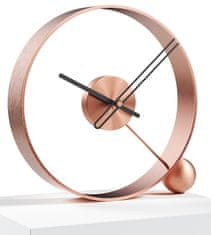 Mclock Designové stolní hodiny Endless brushed pink/black 32cm