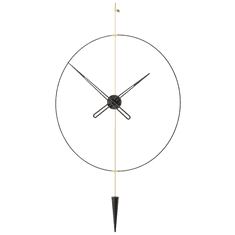 Mclock Designové nástěnné hodiny PP803 Pendulum Plus black-gold 80cm