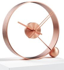 Mclock Designové stolní hodiny Endless brushed pink/pink 32cm