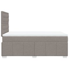 Vidaxl Box spring postel s matrací taupe 120x190 cm textil