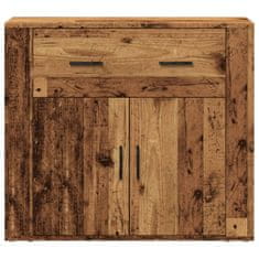 Vidaxl Příborník old wood 80x33x70 cm kompozitní dřevo