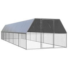 shumee vidaXL Klec pro kuřata 3 x 12 x 2 m pozinkovaná ocel