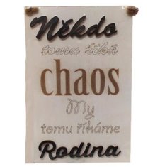 KN Závěsná dekorace CHAOS (27,5x16,5cm)