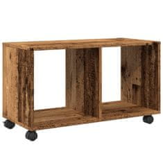 Vidaxl Skříňka na kolečkách old wood 72x33x42,5 cm kompozitní dřevo